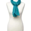 Outlet Foulard bleu paillettes Foulards|Accessoires