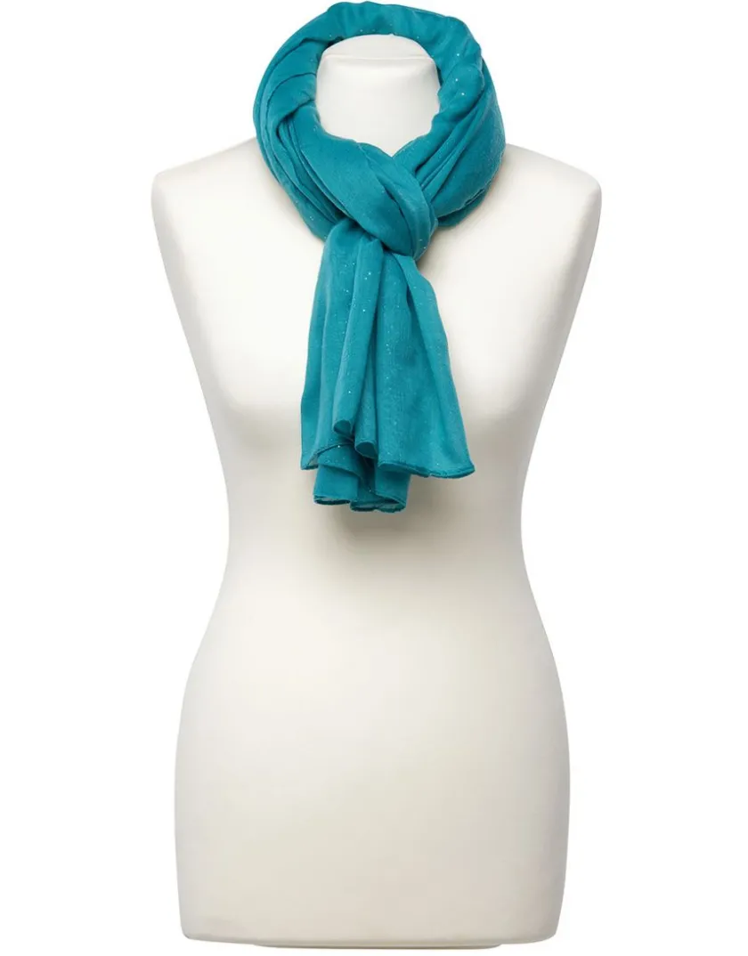 Outlet Foulard bleu paillettes Foulards|Accessoires