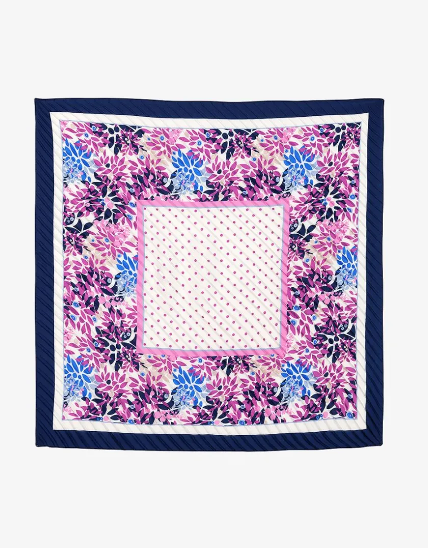 Best Foulard carré rose plissé Foulards|Accessoires