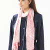 Hot Foulard écru et rose Foulards|Accessoires