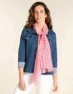 Hot Foulard imprimé rose Foulards|Accessoires