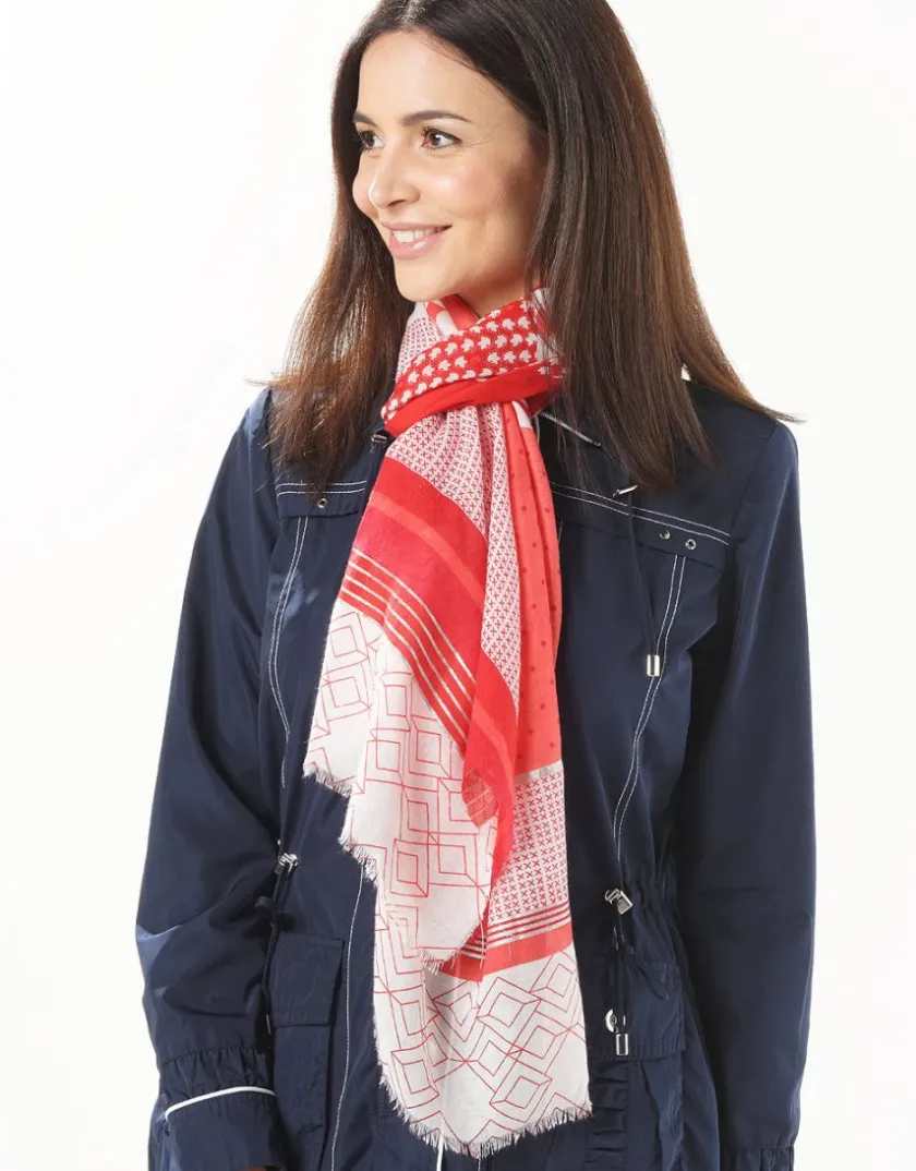 Fashion Foulard imprimé rouge Foulards|Accessoires