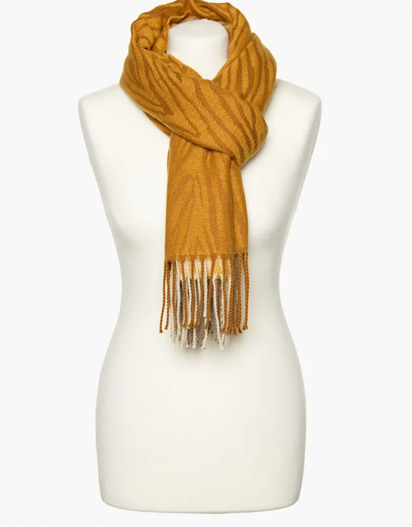 Outlet Foulard ocre imprimé Foulards|Accessoires