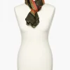 New Foulard ocre imprimé Foulards|Accessoires
