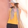 New Foulard reliefé ocre Foulards|Accessoires