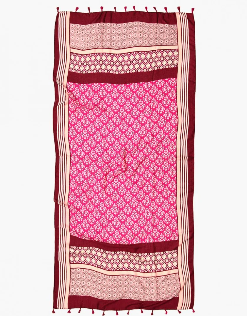 Sale Foulard rose fuchsia impr Foulards|Accessoires