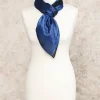 New Foulard satin bleu Foulards|Accessoires