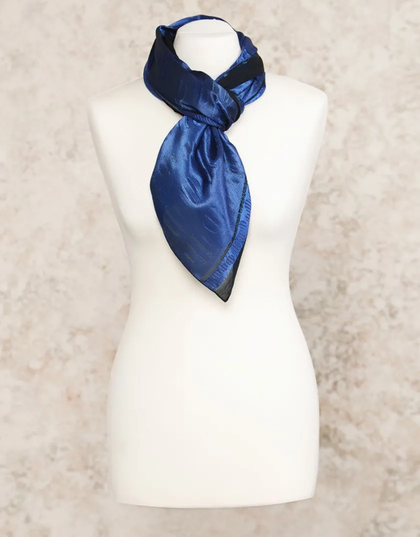 New Foulard satin bleu Foulards|Accessoires