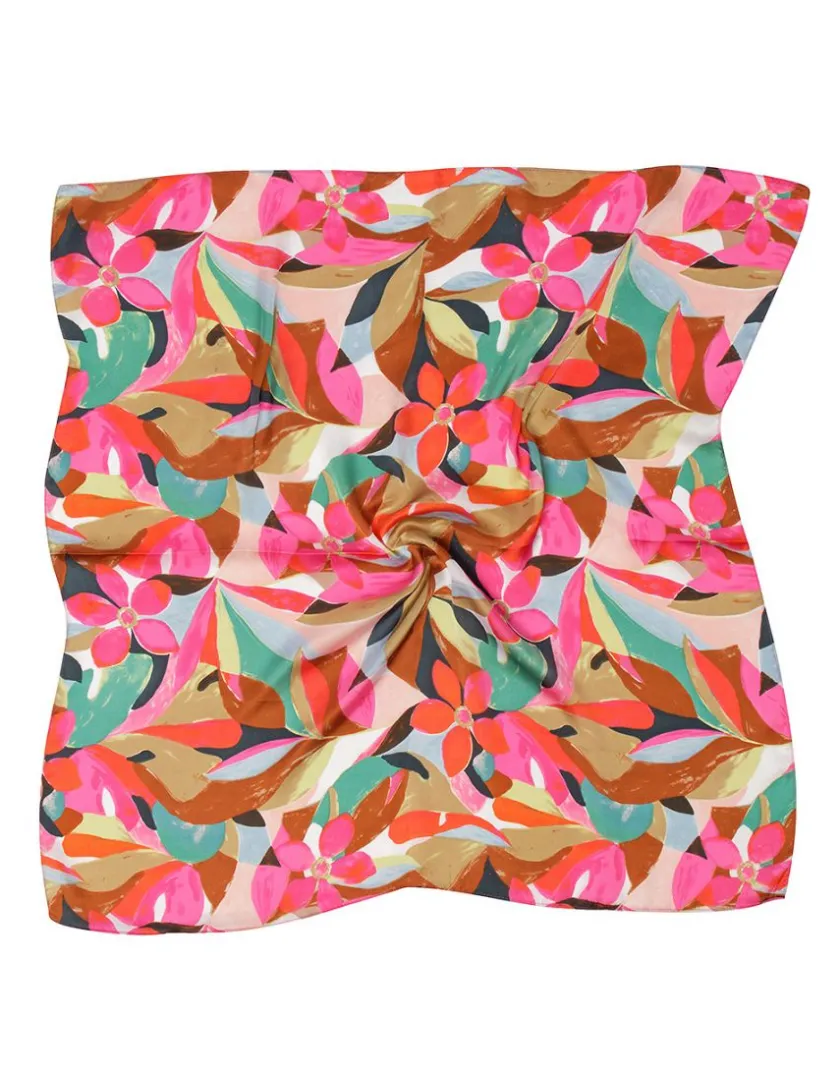 Sale Foulard satiné fleuri Foulards|Accessoires