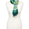 Outlet Foulard vert à motifs Foulards|Accessoires