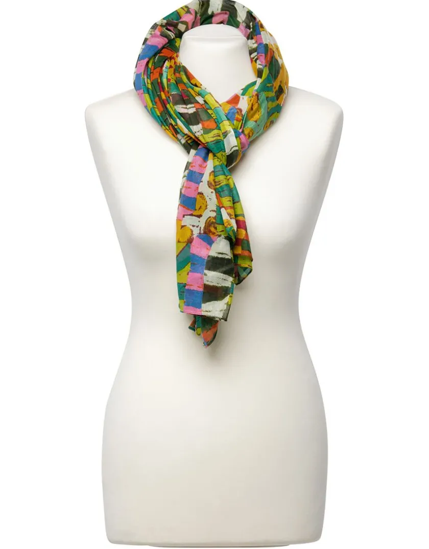 Discount Foulard vert imprimé Foulards|Accessoires