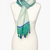 Clearance Foulard vert imprimé Foulards|Accessoires