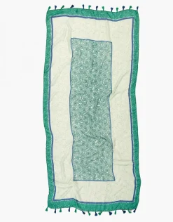 Clearance Foulard vert imprimé Foulards|Accessoires