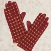 New Gants carreaux rouge Accessoires
