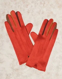 Online Gants fins chauds rouge Accessoires