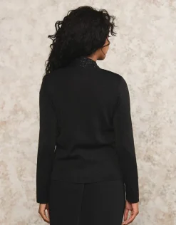 Hot Gilet 2 en 1 noir sequins Gilets|Maille