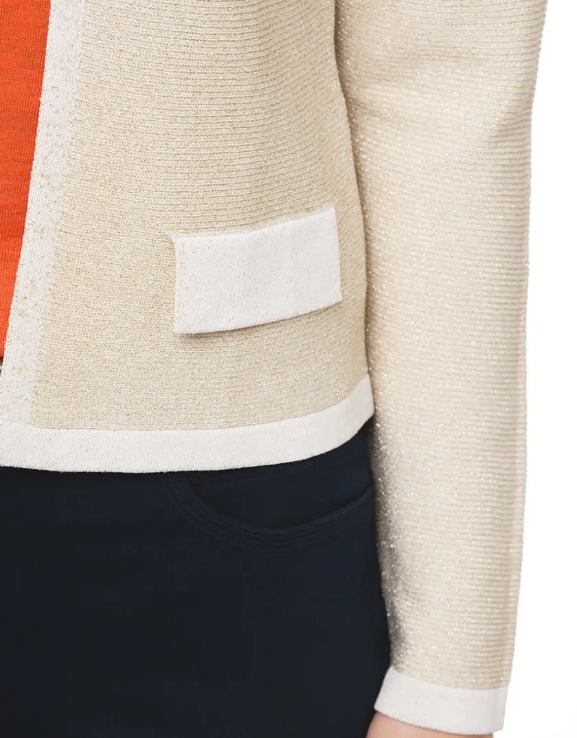 Clearance Gilet boléro doré Gilets|Maille