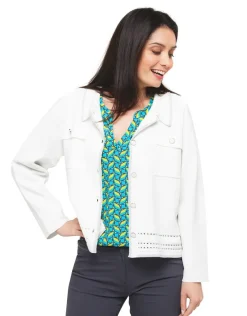 Hot Gilet col chemisier écru Gilets|Maille