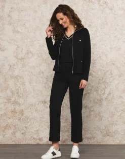 Fashion Gilet col montant noir Gilets|Maille