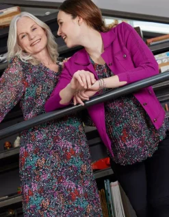 Discount Gilet irisé prune Gilets|Maille
