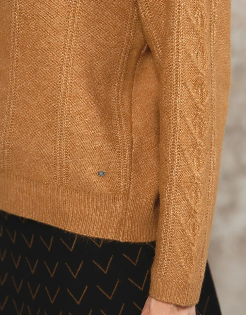 Fashion Gilet mélange laine beige Gilets|Maille