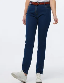 Clearance Jean ajusté bleu foncé Jeans|Pantalons