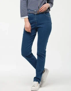 Outlet Jean bleu clair coton Jeans|Ajustés