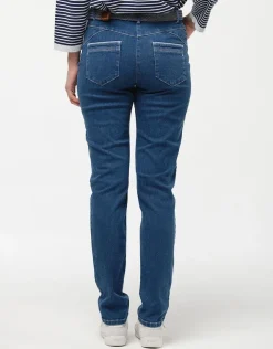 Outlet Jean bleu clair coton Jeans|Ajustés