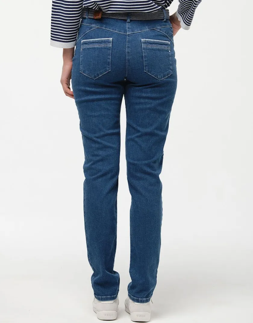 Outlet Jean bleu clair coton Jeans|Ajustés