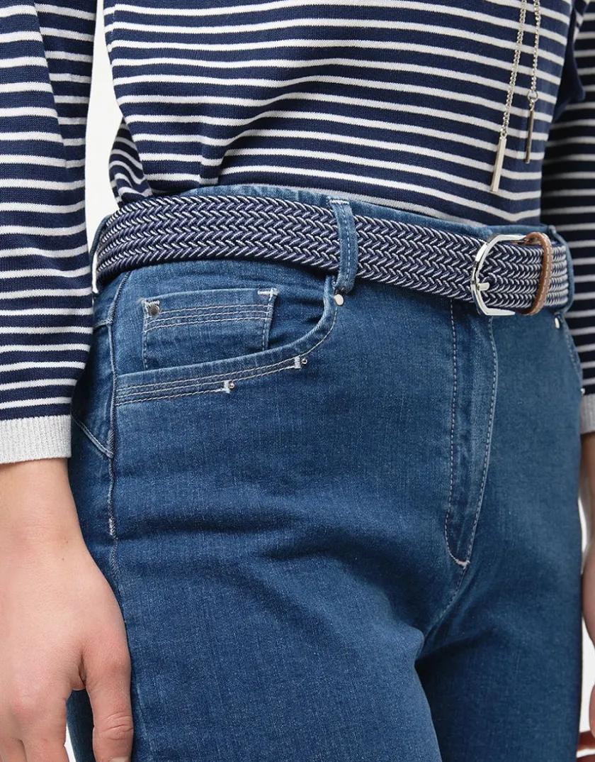 Outlet Jean bleu clair coton Jeans|Ajustés