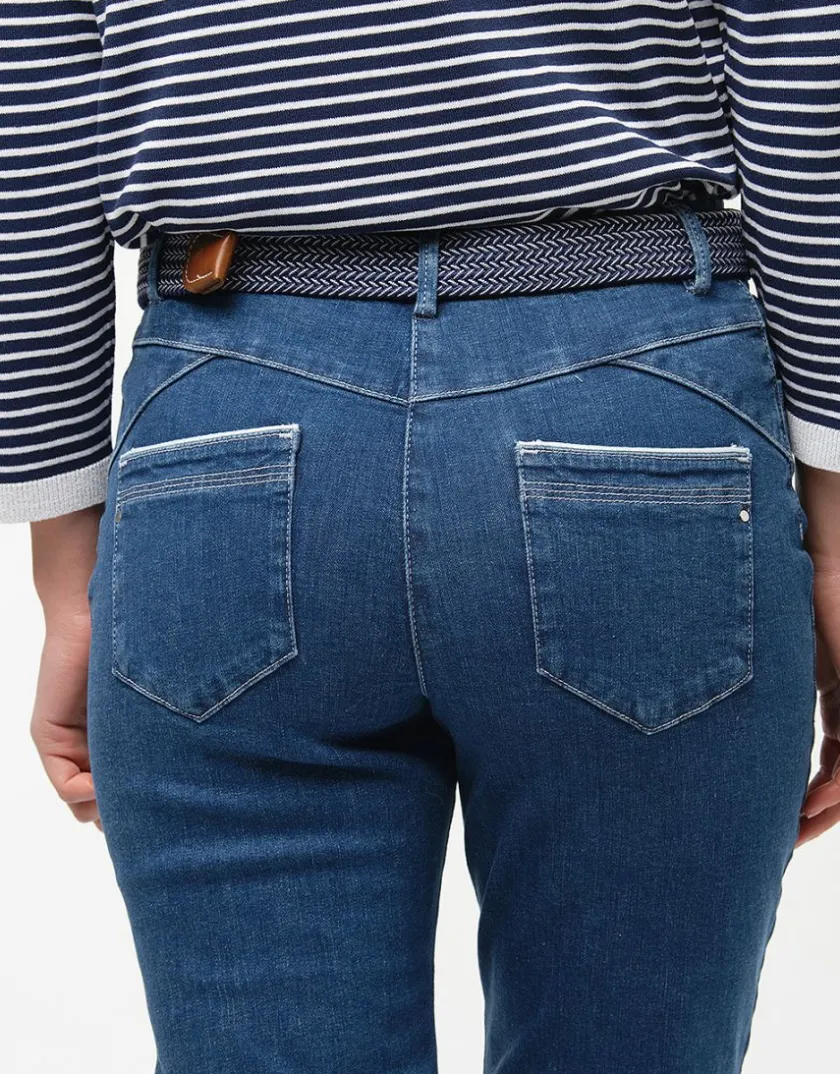 Outlet Jean bleu clair coton Jeans|Ajustés