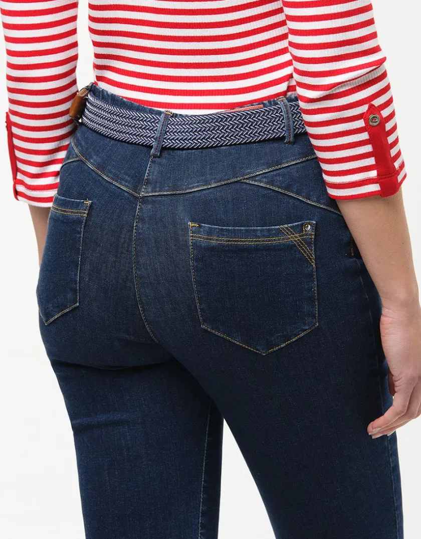 Discount Jean slim bleu coton Jeans|Ajustés