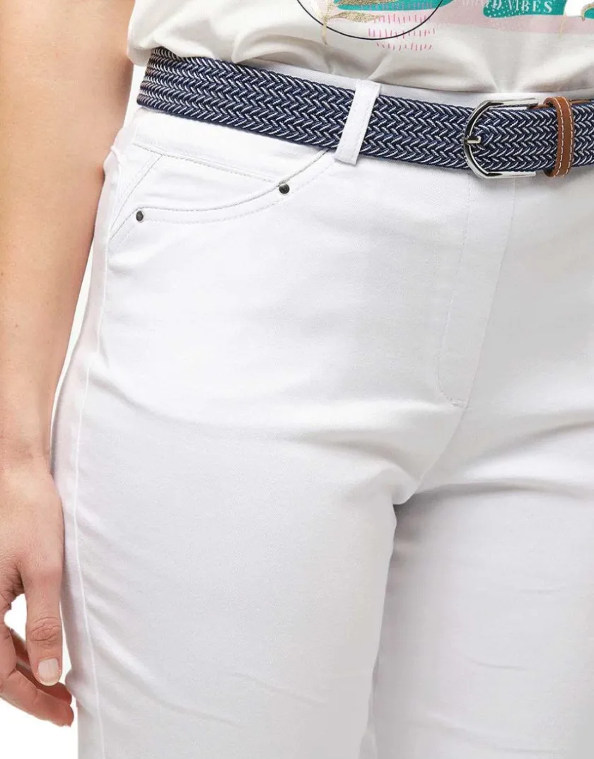 Hot Jegging blanc stretch Ajustés|Pantalons
