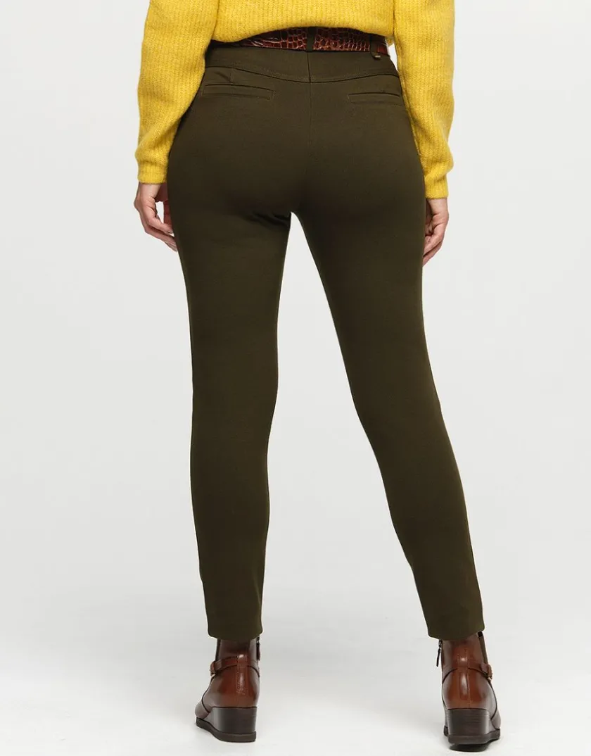 New Jegging 7/8e kaki Slims|Pantalons