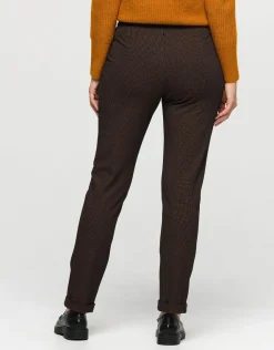 Sale Jegging 7/8e noir et ocre Ajustés|Pantalons