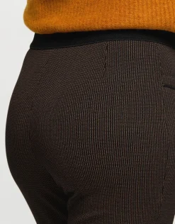 Sale Jegging 7/8e noir et ocre Ajustés|Pantalons