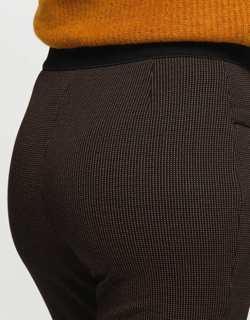 Sale Jegging 7/8e noir et ocre Ajustés|Pantalons