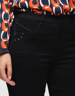 New Jegging 7/8e stretch noir Ajustés|Pantalons