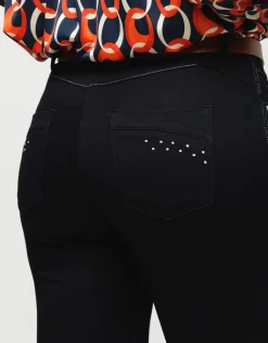 New Jegging 7/8e stretch noir Ajustés|Pantalons