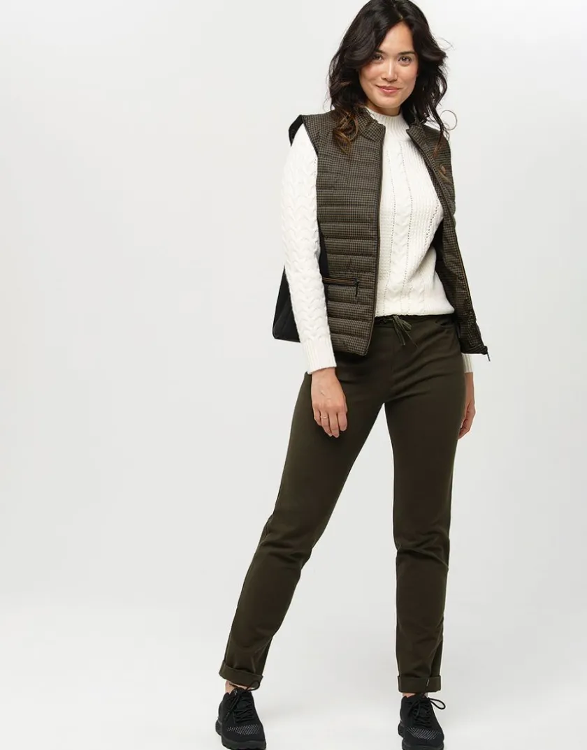 Outlet Jegging milano kaki 7/8e Droits|Pantalons
