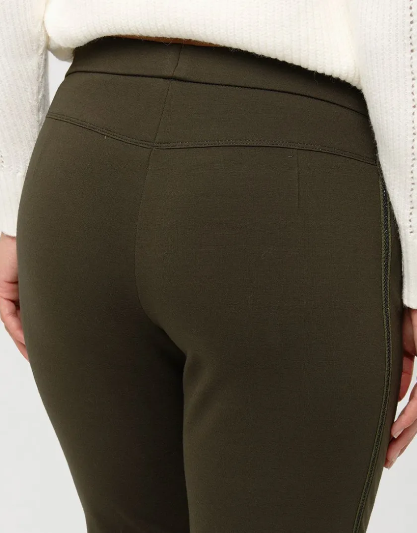 Outlet Jegging milano kaki 7/8e Droits|Pantalons