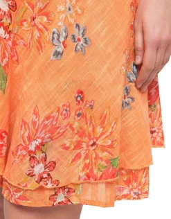 Outlet Jupe 100% coton orange Jupes|Robes & Jupes