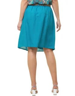Discount Jupe 100% lin bleu Jupes|Robes & Jupes