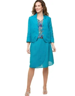 Discount Jupe 100% lin bleu Jupes|Robes & Jupes
