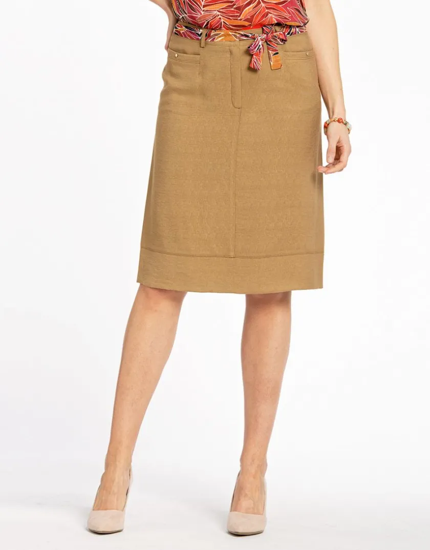 Discount Jupe chic marron clair Jupes|Robes & Jupes