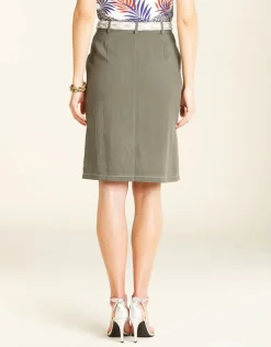 Fashion Jupe droite kaki Jupes|Robes & Jupes