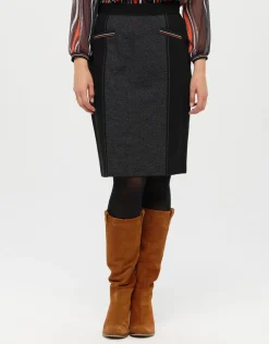 Outlet Jupe droite noire Jupes|Robes & Jupes