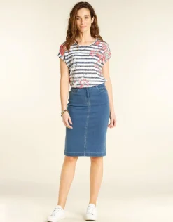 Sale Jupe en denim clair Jupes|Robes & Jupes
