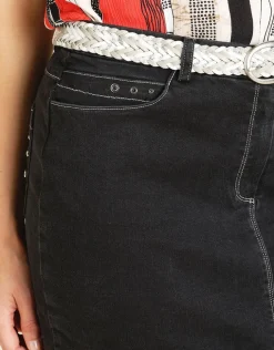 Hot Jupe en jean noir Jupes|Robes & Jupes