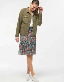 Outlet Jupe fleurie à volants Jupes|Robes & Jupes